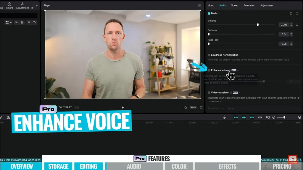 Capcut For PC Voice Feature